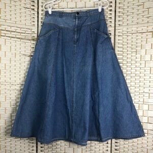 HighGate Limited Vintage Denim A-Line Skirt Size 10